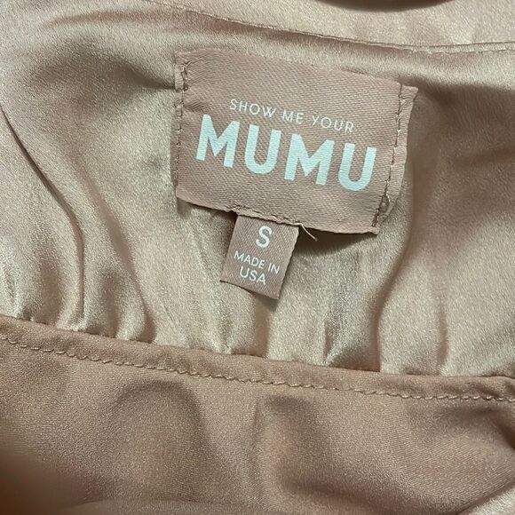 NWOT Show me Your Mumu Verona Cowl Dress in Rose Gold Size S - Picture 5 of 6